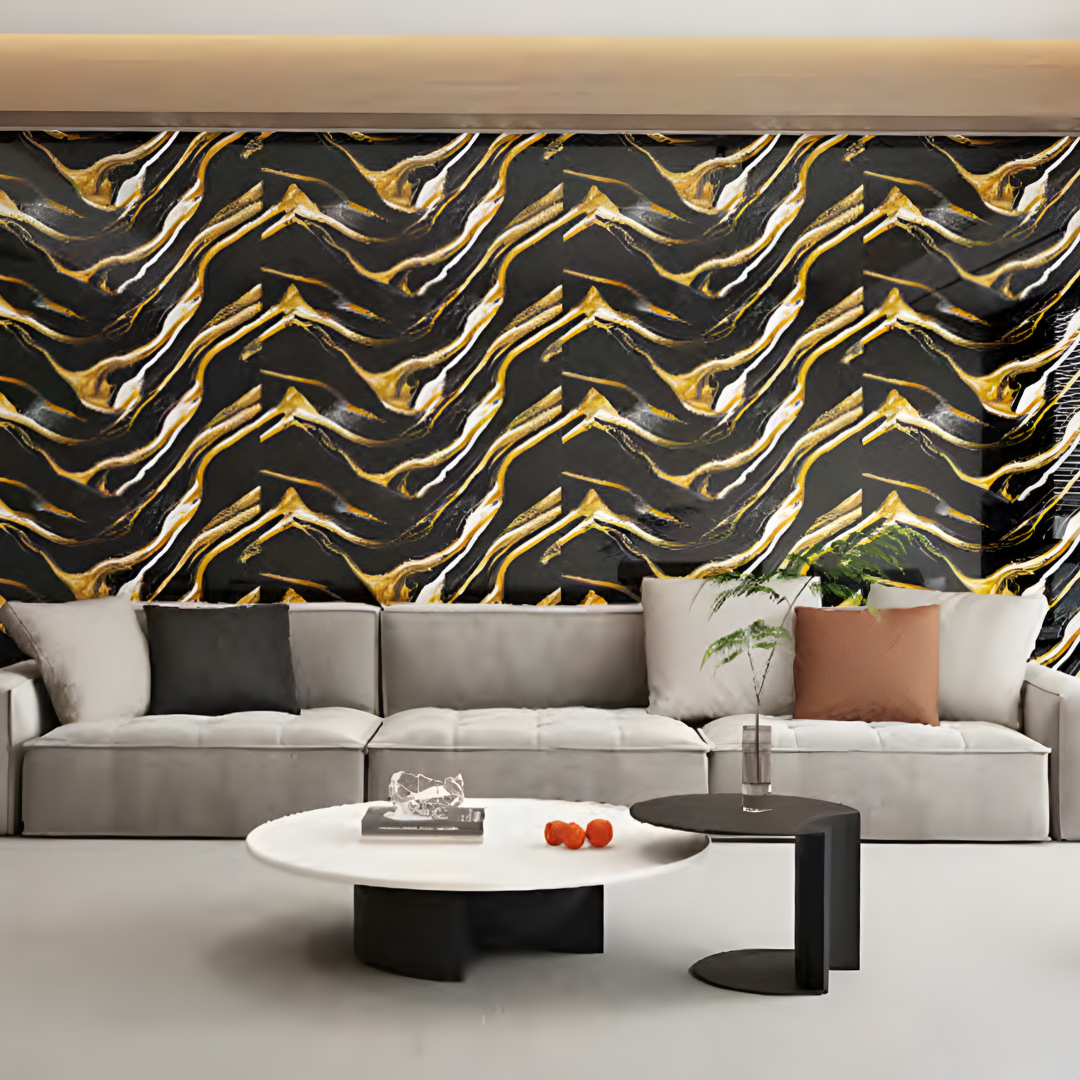 Marble Gold Lining Wallpaper GD02