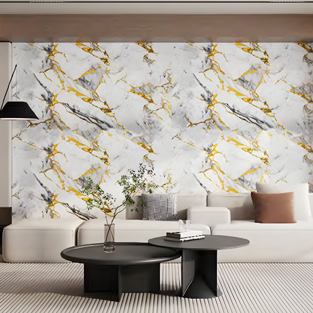 Marble Gold Lining Wallpaper GD03