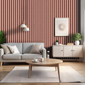 Elegant Wood Panel Wallpaper Brown