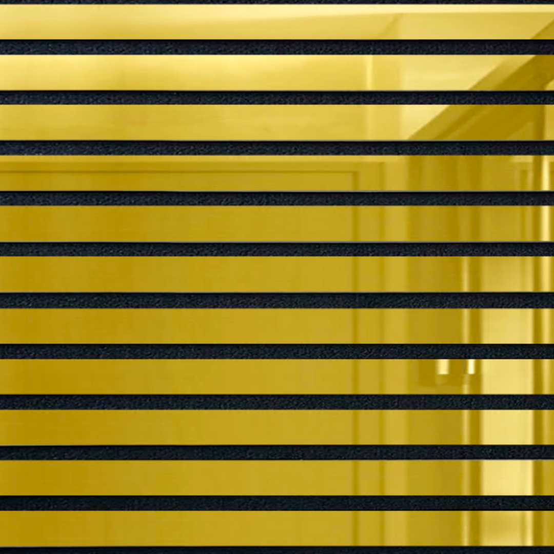 Gold 3D Fluted Foam Stripe