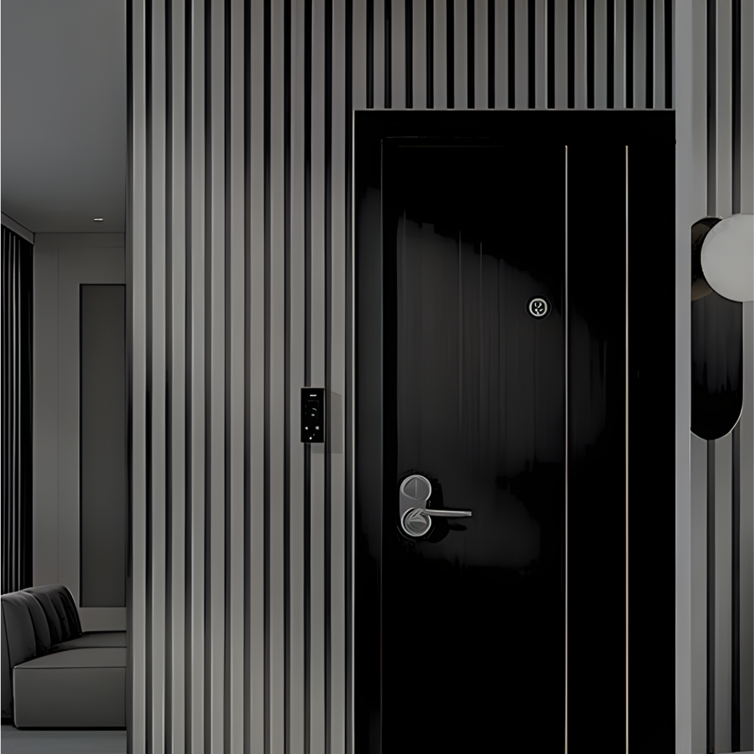 Grey 3D Fluted Foam Stripe