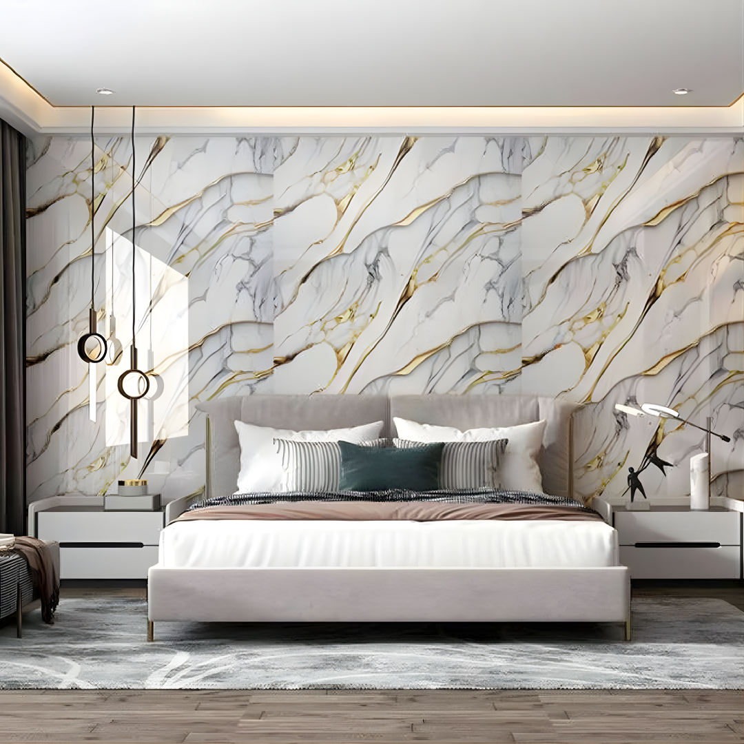 Marble Gold Lining Wallpaper GD13