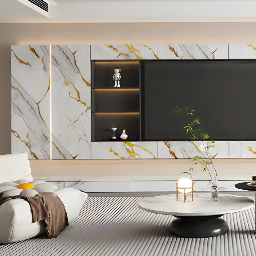 Marble Gold Lining Wallpaper GD11